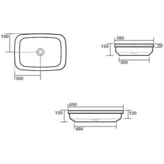 Раковина Kerasan Tribeca 514330 Белая матовая 60 см